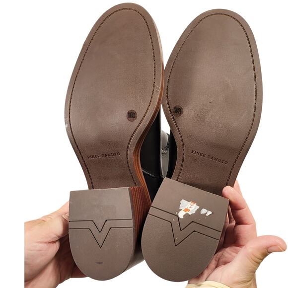 NEW Vince Camuto Women's Vuliann Knee High Boots black leather size 11 - Picture 4 of 5